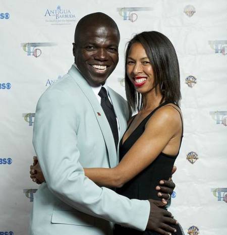 Coco Fausone with her husband